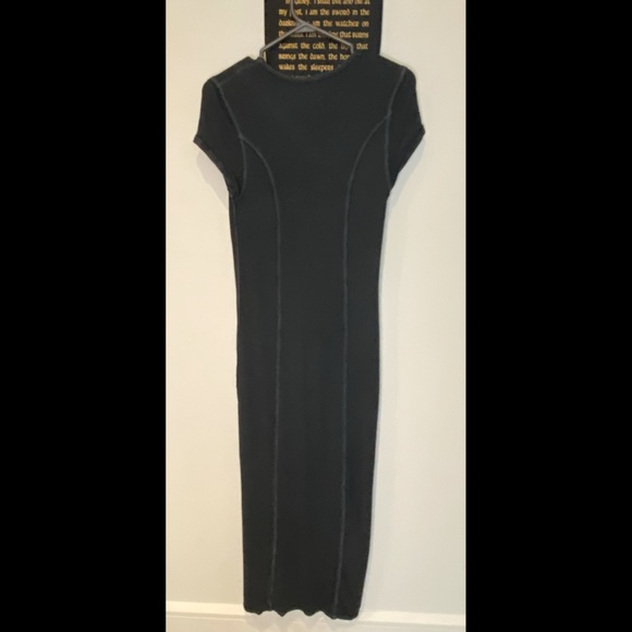 Grey Short Sleeve Dress - Picture 3 of 4